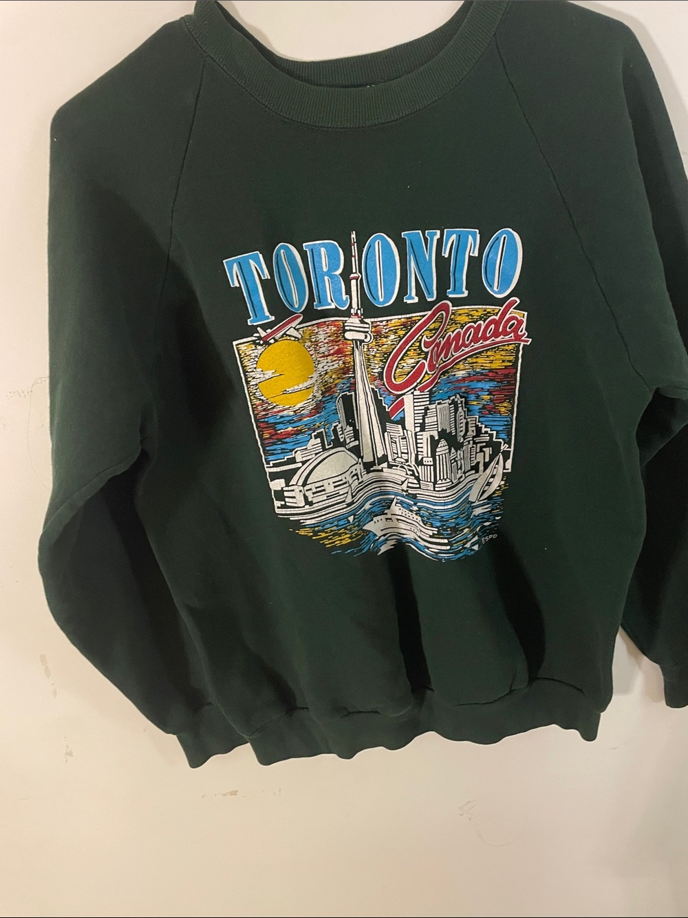 Vintage Dark Green Toronto Canada Graphic Crewneck